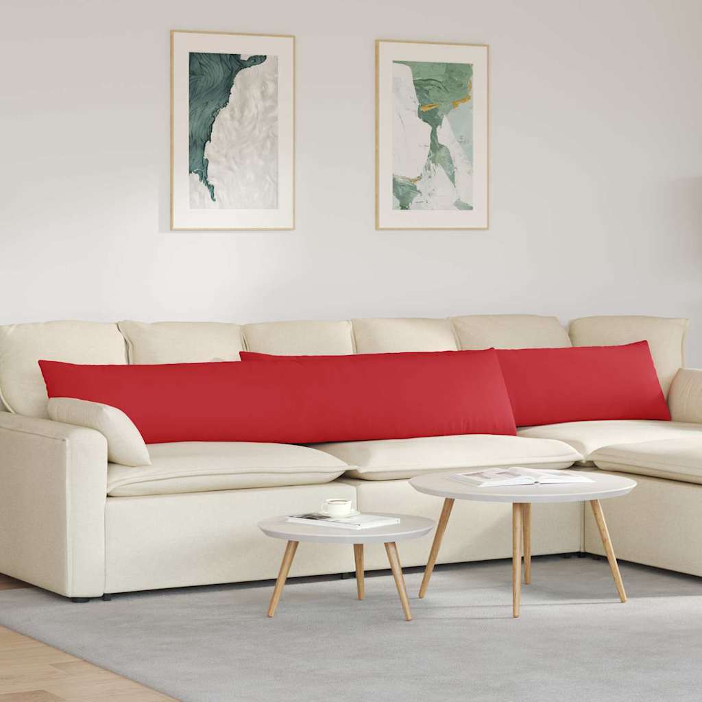 Sofakissen 2 pcs Rot 200 x 40 cm Stoff