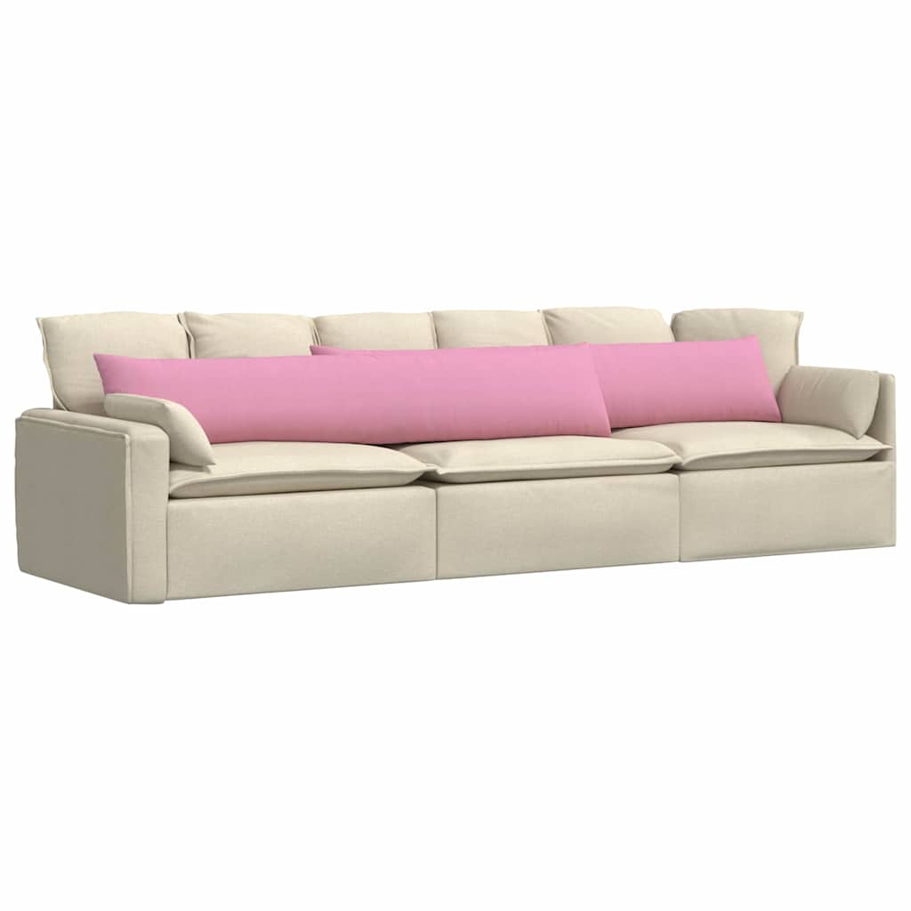 Sofakissen 2 pcs Rosa 200 x 40 cm Stoff