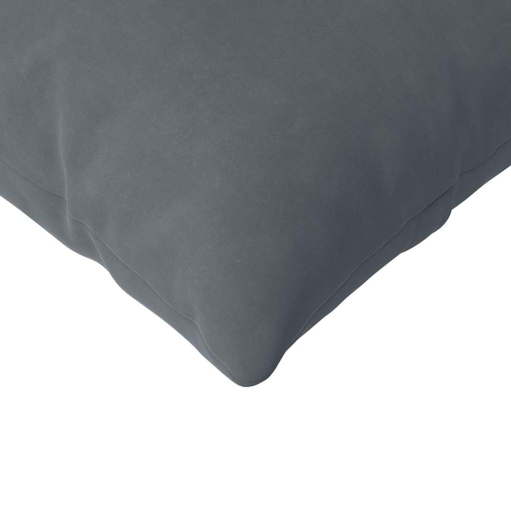 Sofakissen 2 Stück Dunkelgrau 200 x 40 cm Cordstoff