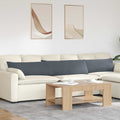 Sofakissen 2 Stück Dunkelgrau 200 x 40 cm Cordstoff