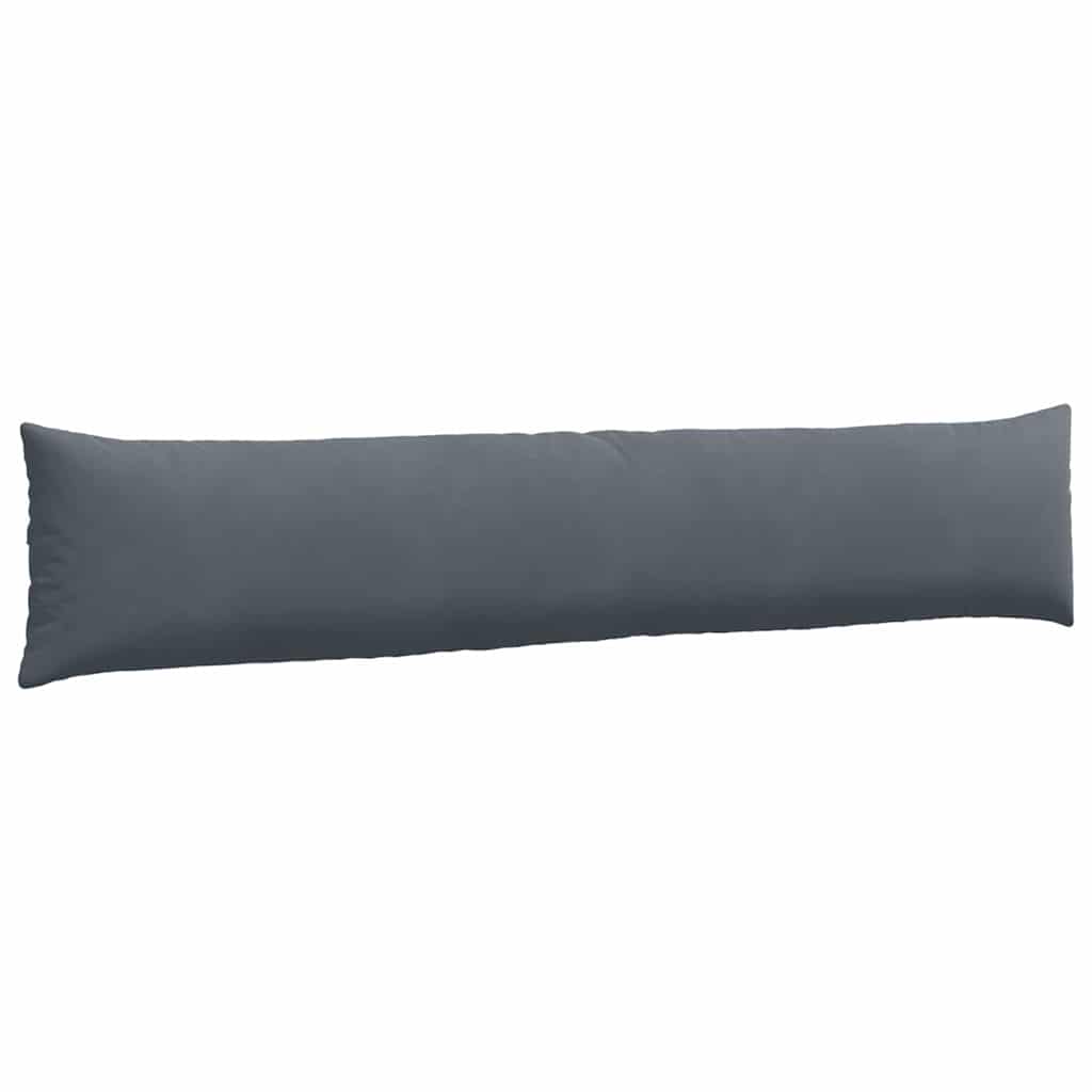 Sofakissen 2 Stück Dunkelgrau 200 x 40 cm Cordstoff