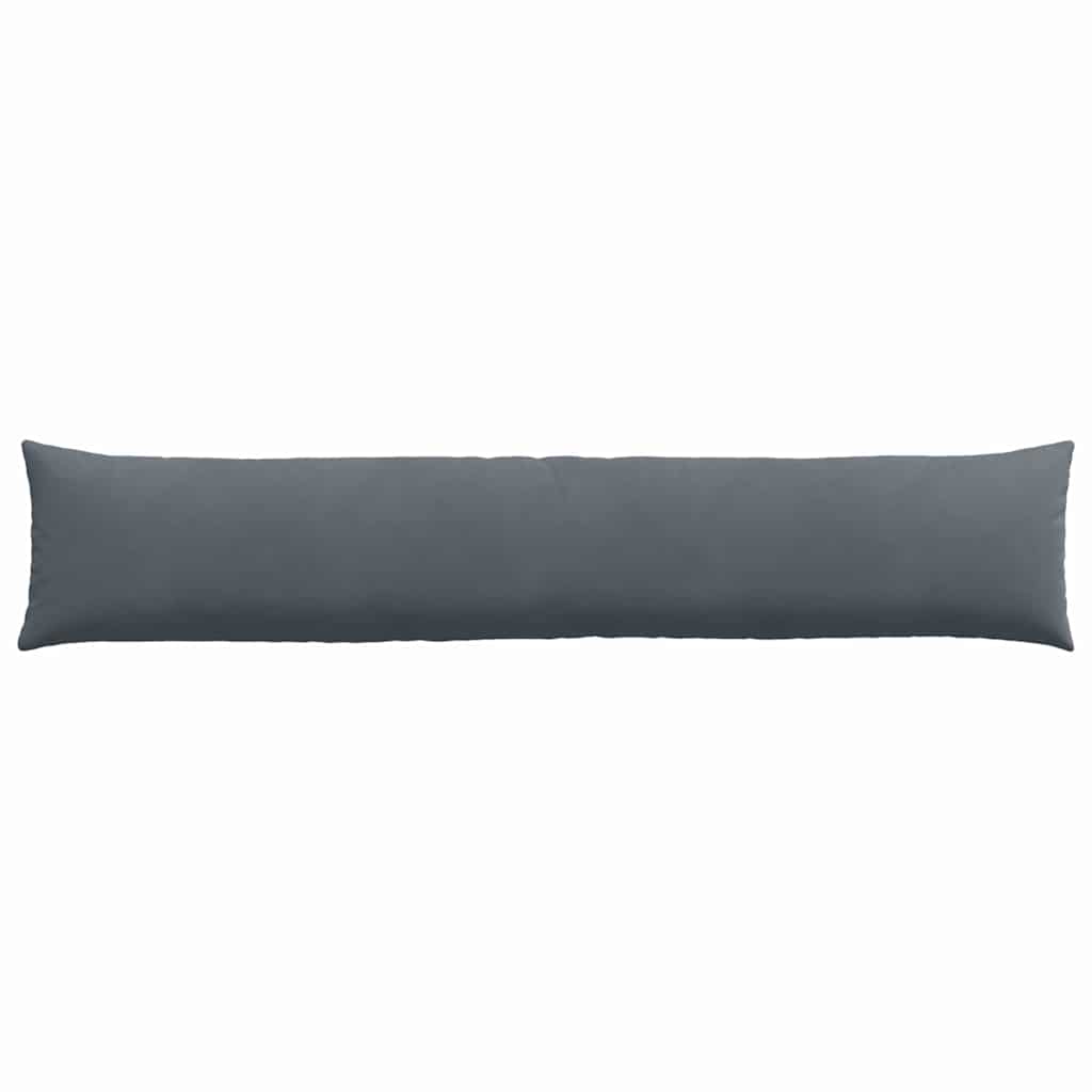 Sofakissen 2 Stück Dunkelgrau 200 x 40 cm Cordstoff