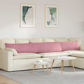 Sofakissen 2 Stück Rosa 200 x 40 cm Cordstoff