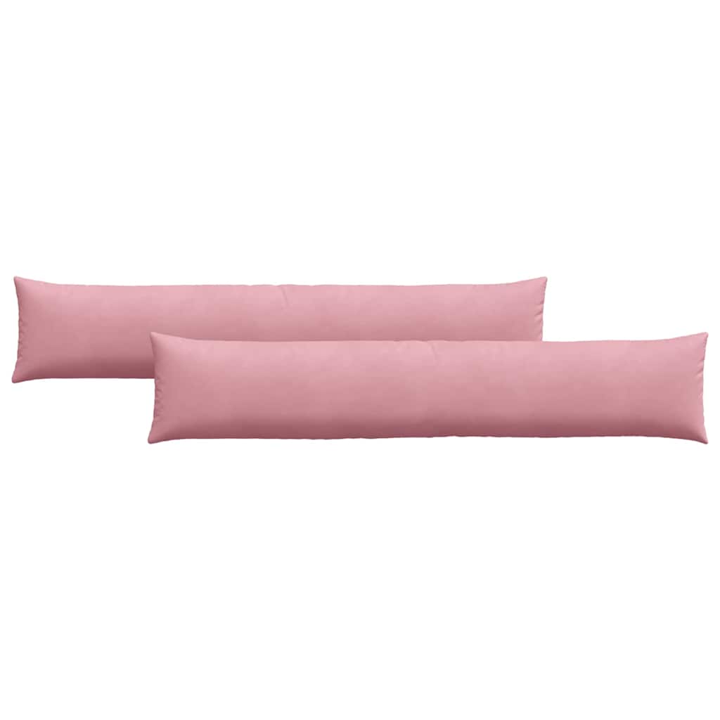 Sofakissen 2 Stück Rosa 200 x 40 cm Cordstoff