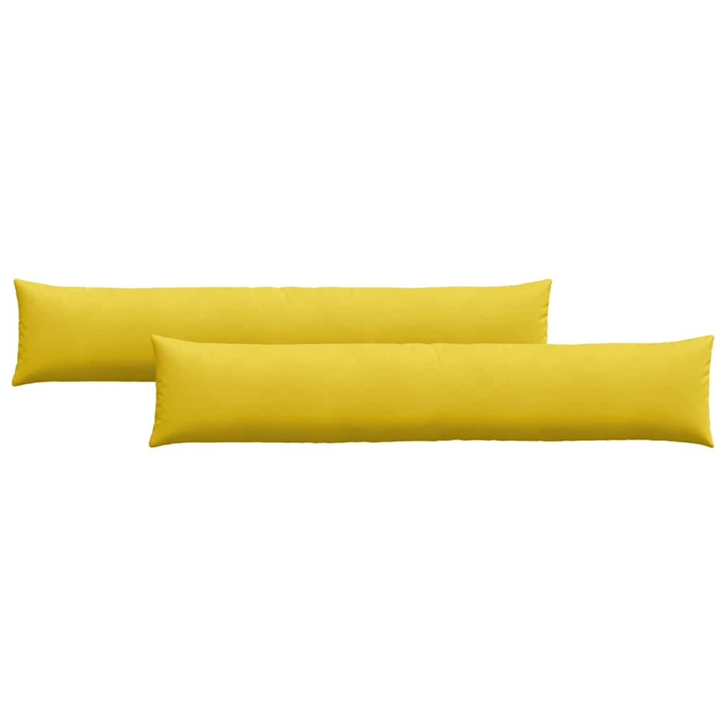 Sofakissen 2 Stück Gelb 200 x 40 cm Cordstoff