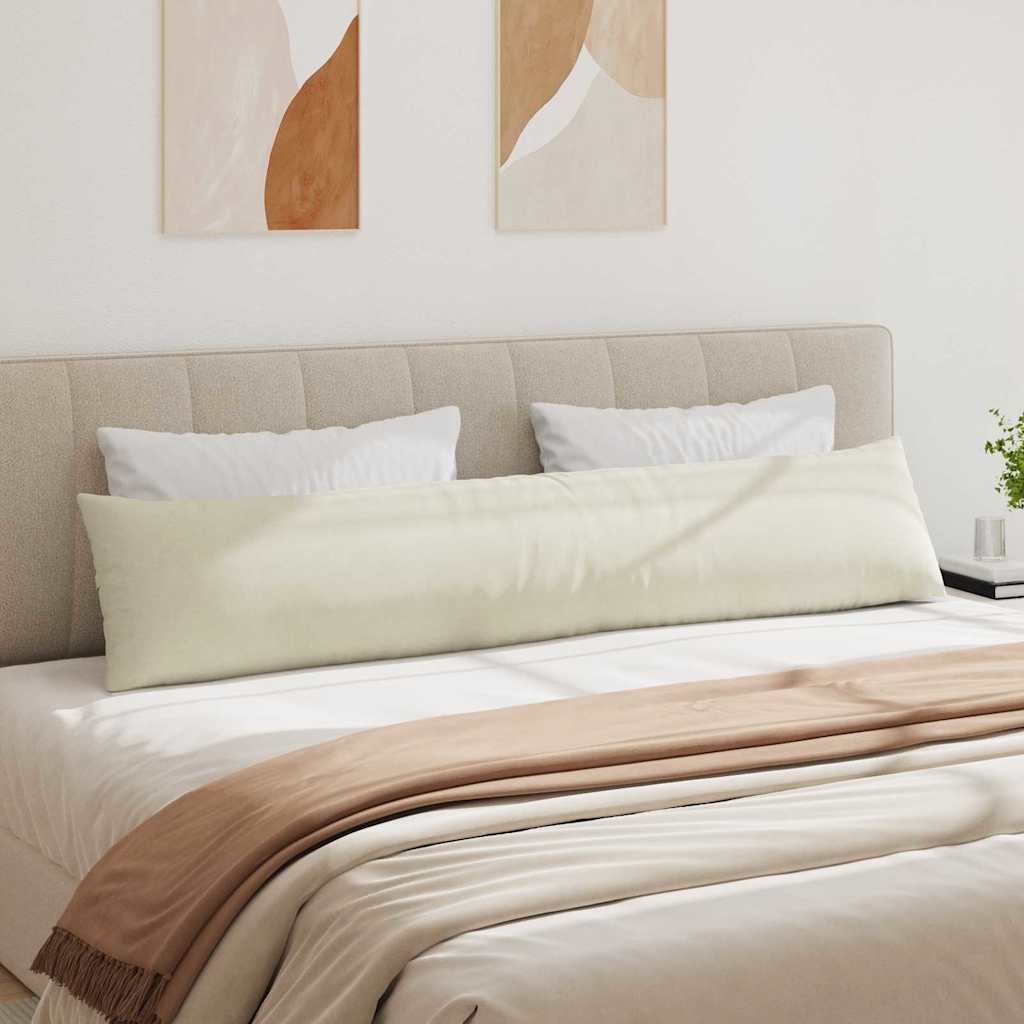 Sofakissen 2 Stück Creme 200 x 40 cm Cordstoff