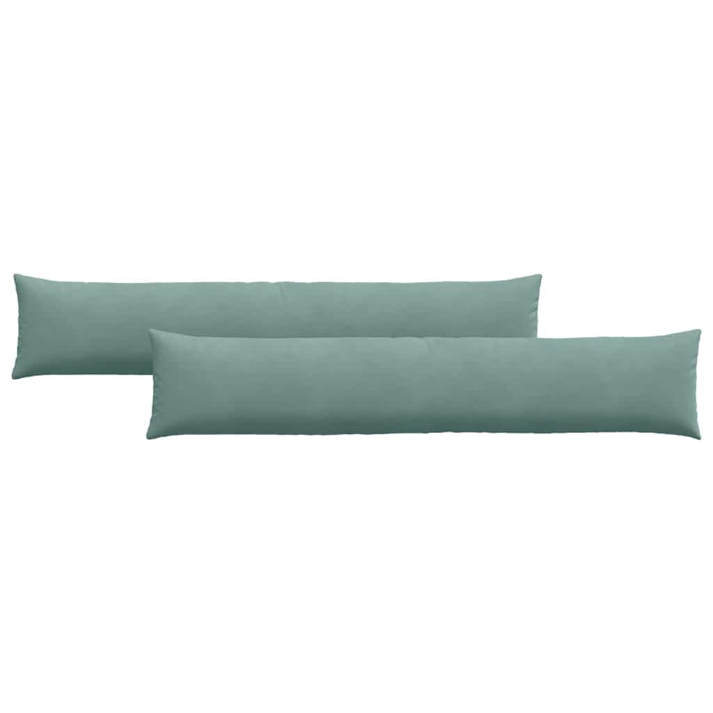 Sofakissen 2 Stück Meergrün 200 x 40 cm Cordstoff