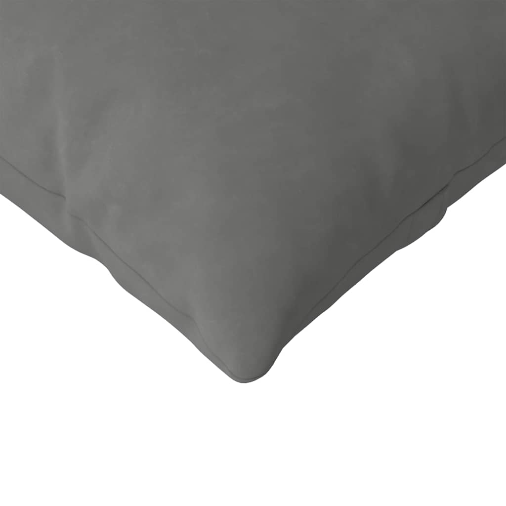 Sofakissen 2 Stück Dunkelgrau 200 x 40 cm Stoff