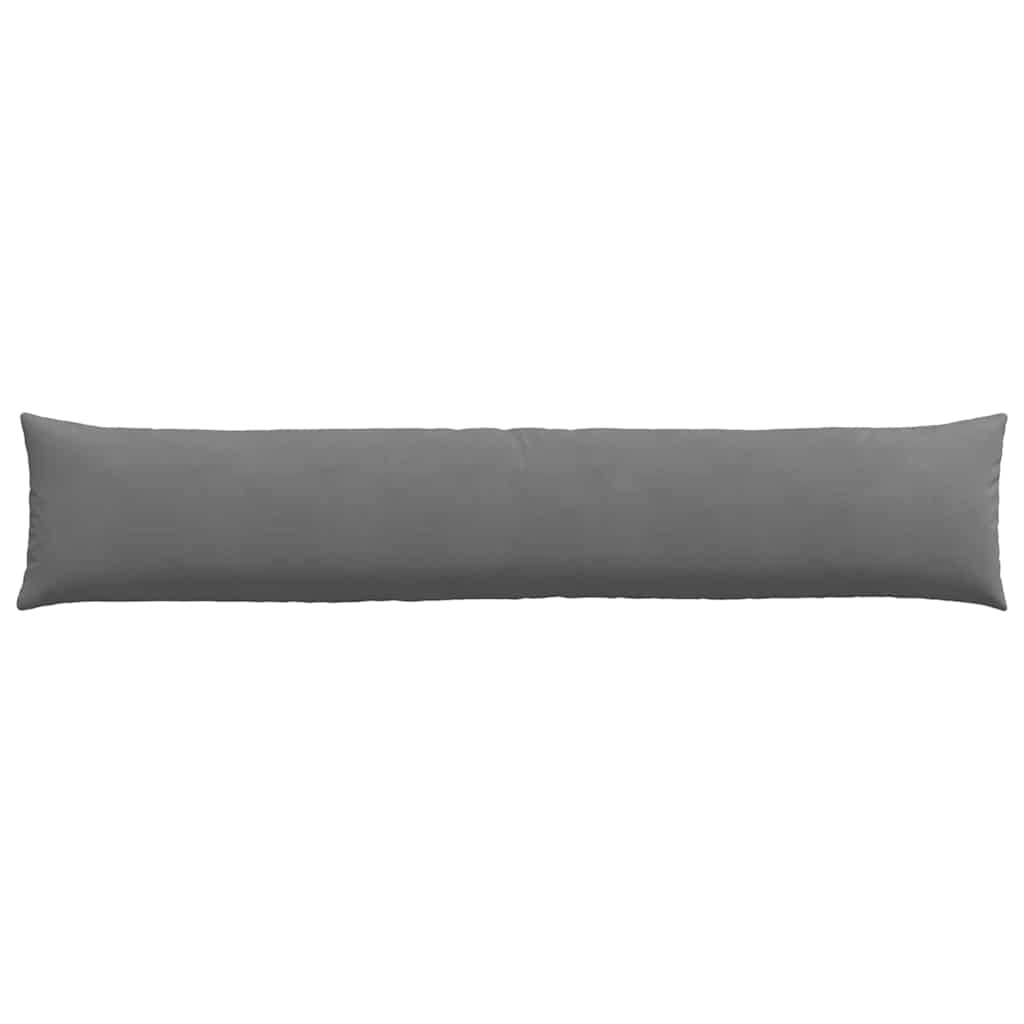 Sofakissen 2 Stück Dunkelgrau 200 x 40 cm Stoff