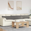 Sofakissen 2 Stück Hellgrau 200 x 40 cm Cordstoff