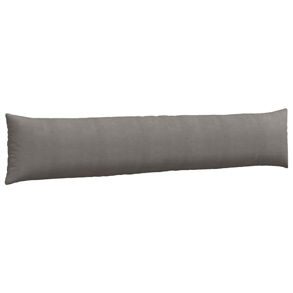 Sofakissen 2 Stück Hellgrau 200 x 40 cm Cordstoff