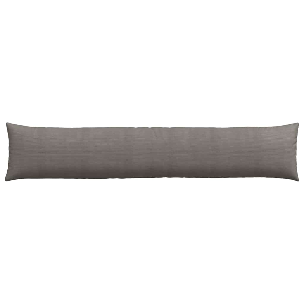 Sofakissen 2 Stück Hellgrau 200 x 40 cm Cordstoff