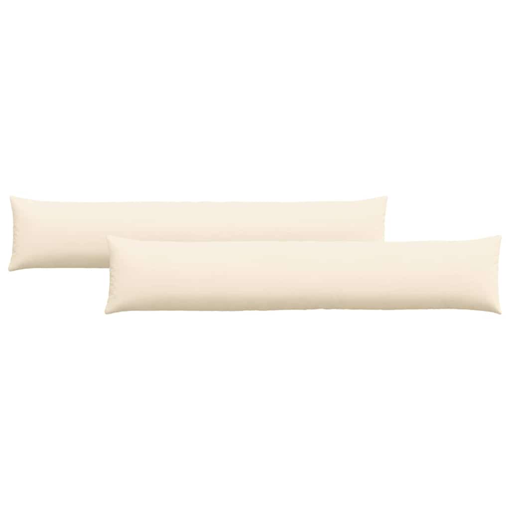 Sofakissen 2 Stück Creme 200 x 40 cm Cordstoff