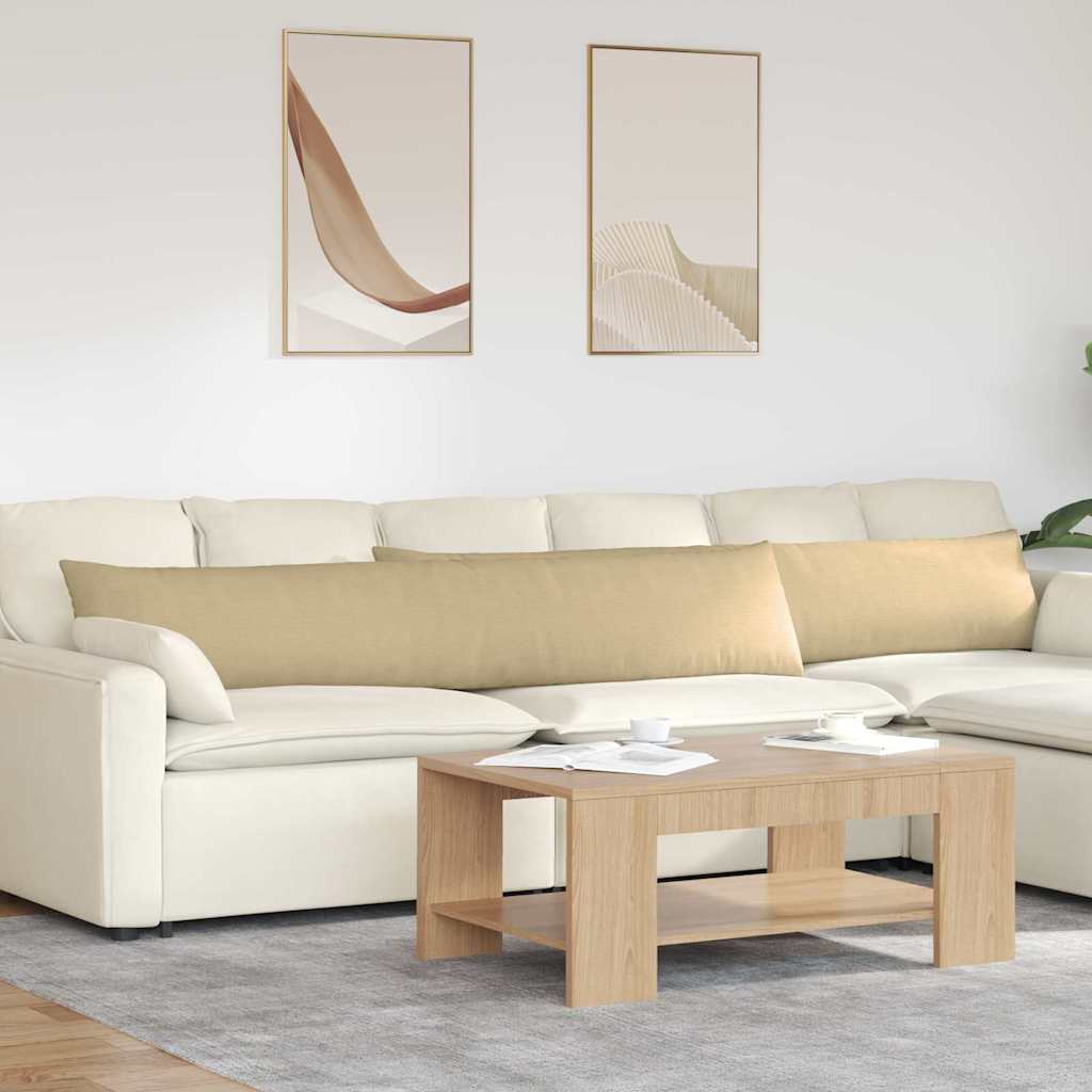 Sofakissen 2 Stück Grau-Grün 200 x 40 cm Cordstoff