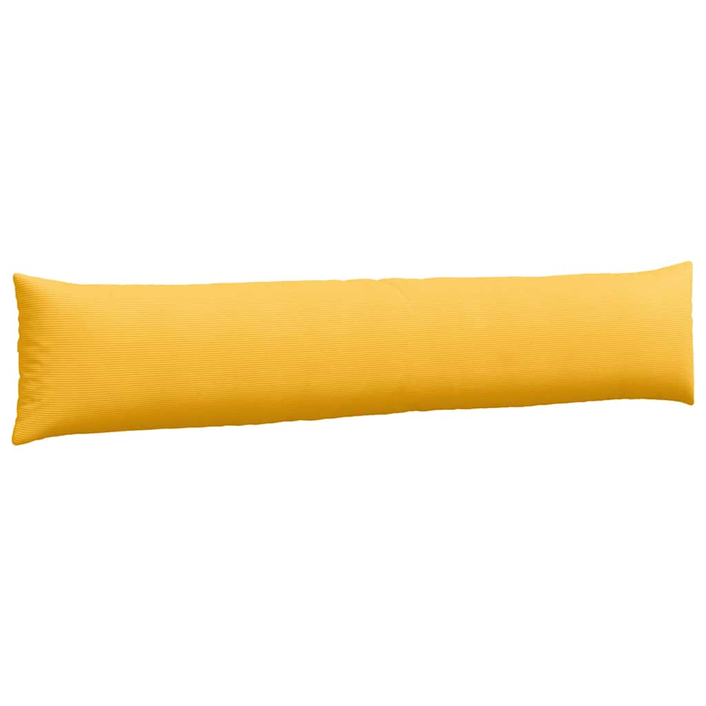 Sofakissen 2 Stück Helles Gelb 200 x 40 cm Cordstoff