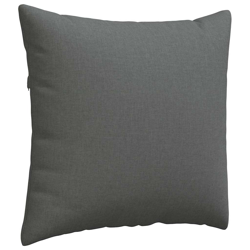 Sofakissen 2 pcs Dunkelgrau 45 x 45 cm Stoff