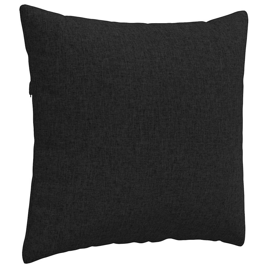 Sofakissen 2 pcs Schwarz 45 x 45 cm Stoff