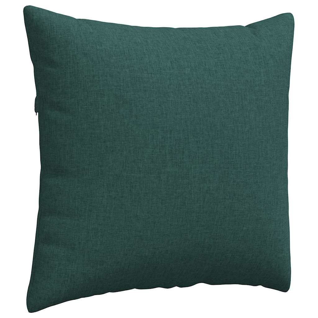 Sofakissen 2 pcs Dunkelgrün 45 x 45 cm Stoff