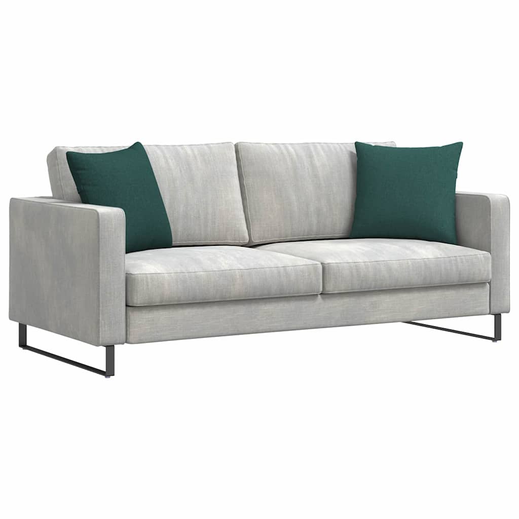 Sofakissen 2 pcs Dunkelgrün 45 x 45 cm Stoff