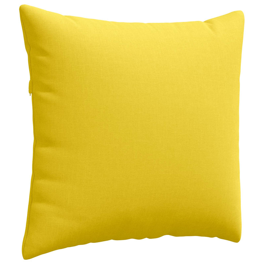Sofakissen 2 pcs Helles Gelb 45 x 45 cm Stoff