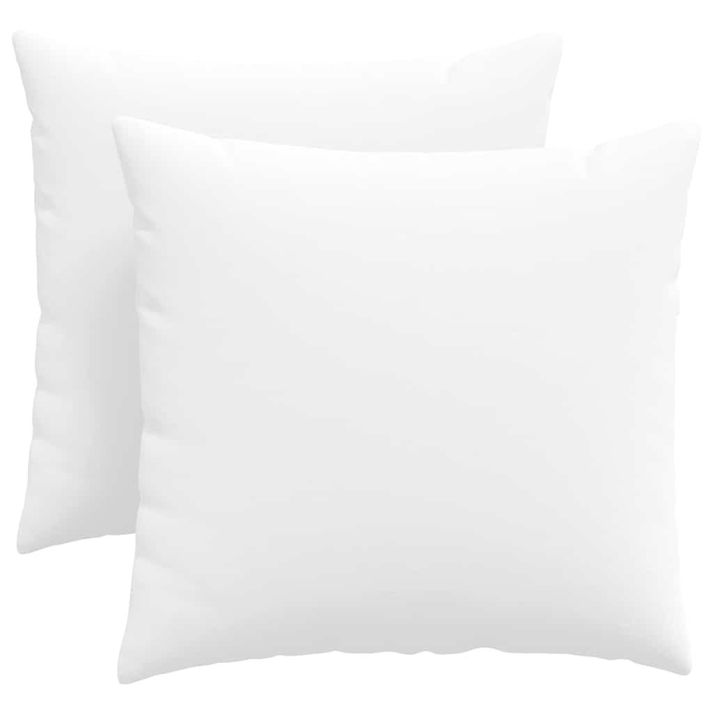Sofakissen 2 pcs Weiß 45 x 45 cm Stoff