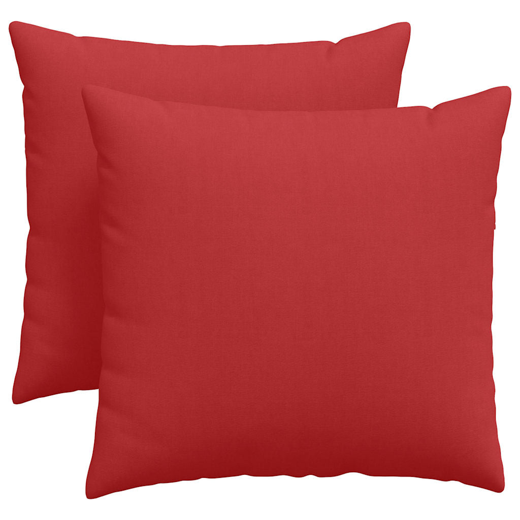 Sofakissen 2 pcs Rot 45 x 45 cm Stoff