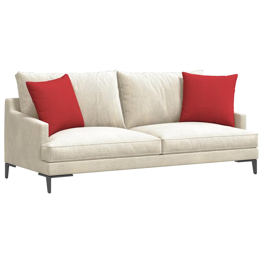 Sofakissen 2 pcs Rot 45 x 45 cm Stoff