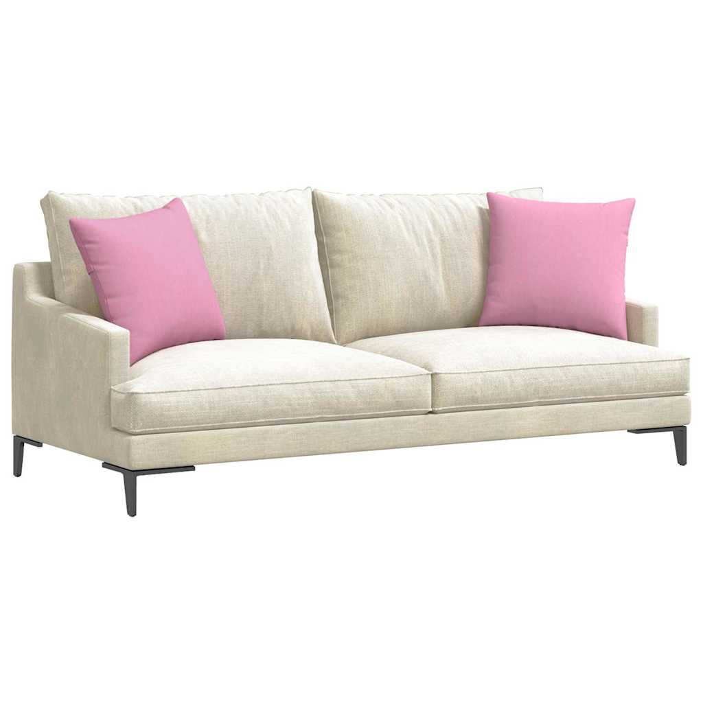 Sofakissen 2 pcs Rosa 45 x 45 cm Stoff