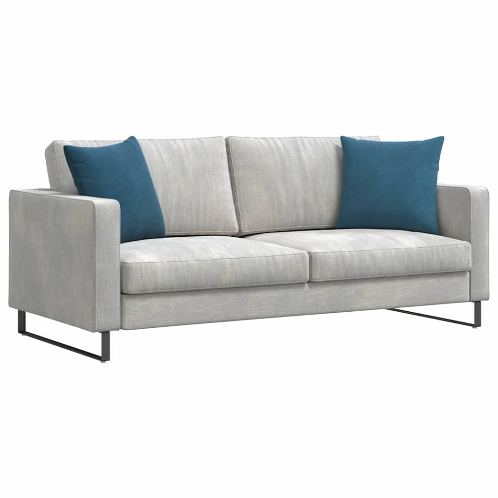 Sofakissen 2 Stück Blau 45 x 45 cm Cordstoff