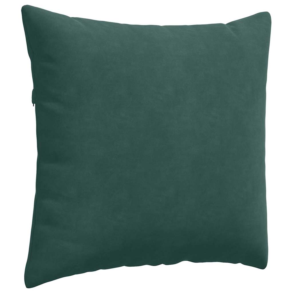 Sofakissen 2 Stück Dunkelgrün 45 x 45 cm Cordstoff