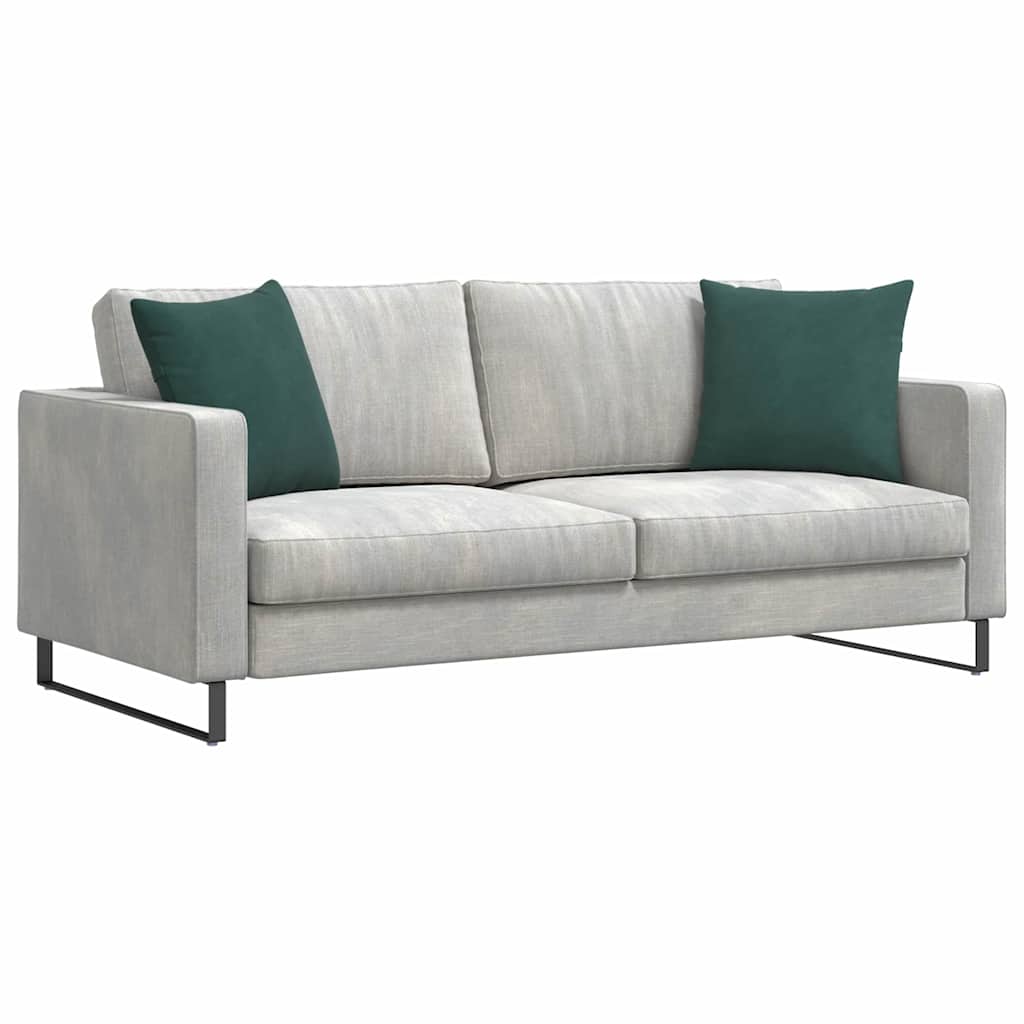 Sofakissen 2 Stück Dunkelgrün 45 x 45 cm Cordstoff