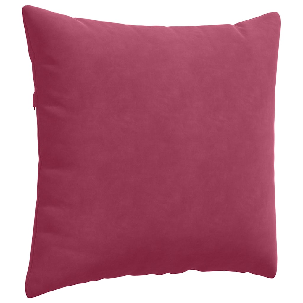 Sofakissen 2 Stück Weinrot 45 x 45 cm Cordstoff