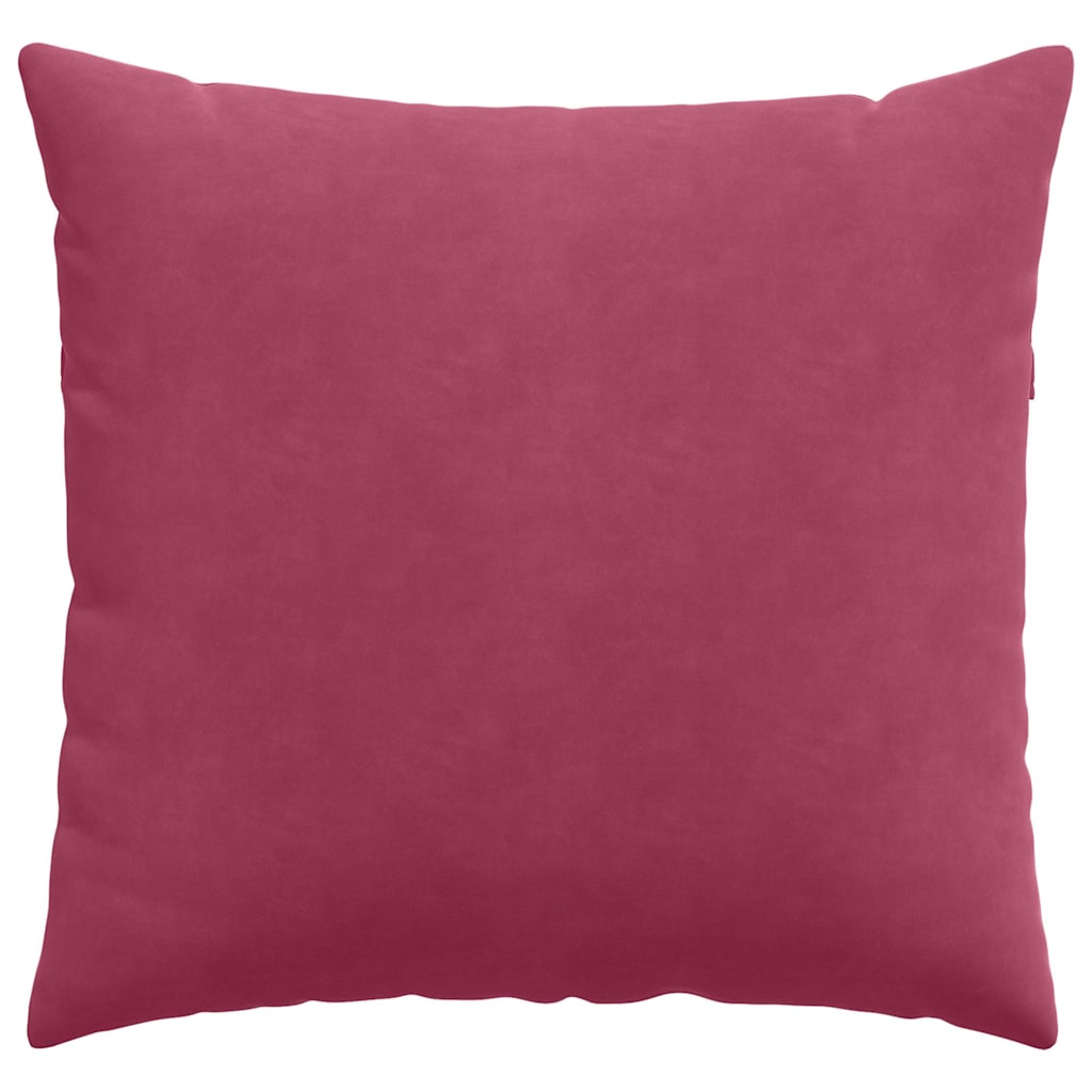 Sofakissen 2 Stück Weinrot 45 x 45 cm Cordstoff