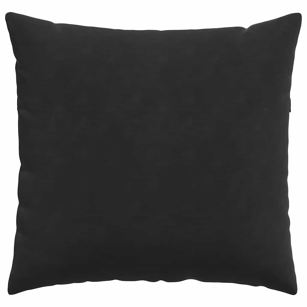 Sofakissen 2 Stück Schwarz 45 x 45 cm Cordstoff