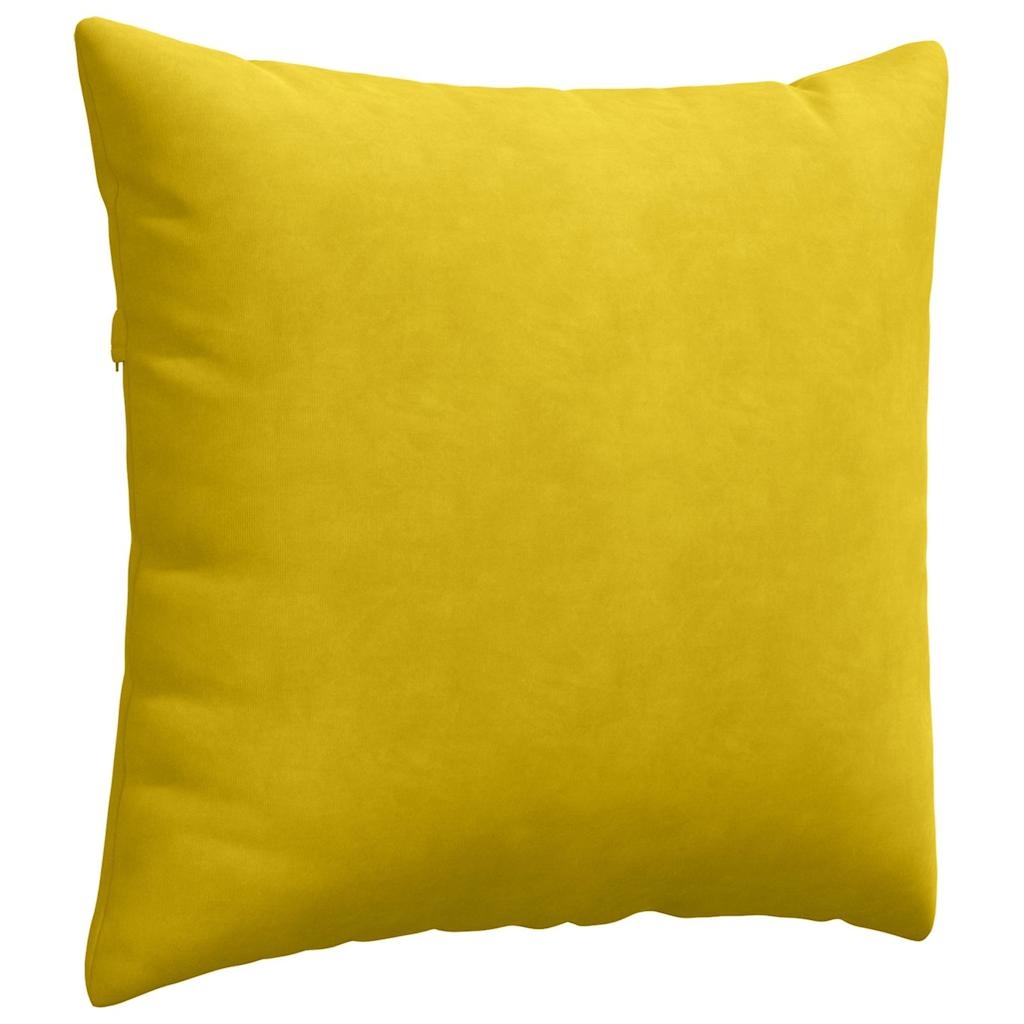 Sofakissen 2 Stück Gelb 45 x 45 cm Cordstoff