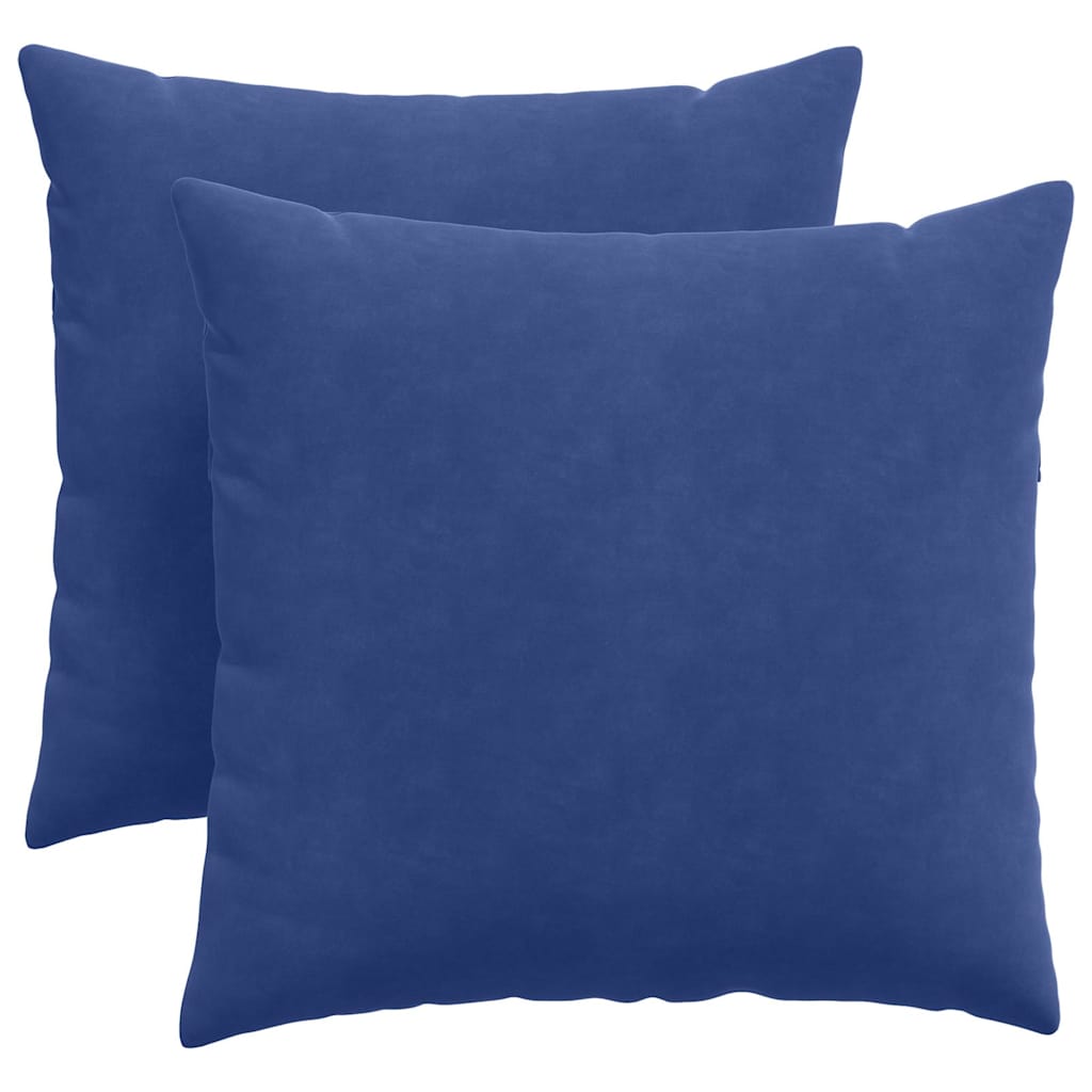 Sofakissen 2 Stück Polizeiblau 45 x 45 cm Cordstoff