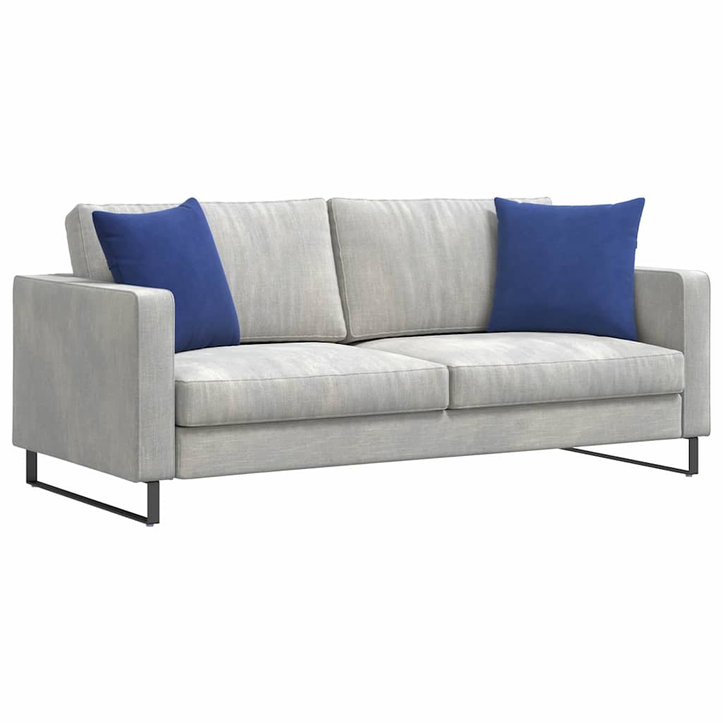 Sofakissen 2 Stück Polizeiblau 45 x 45 cm Cordstoff