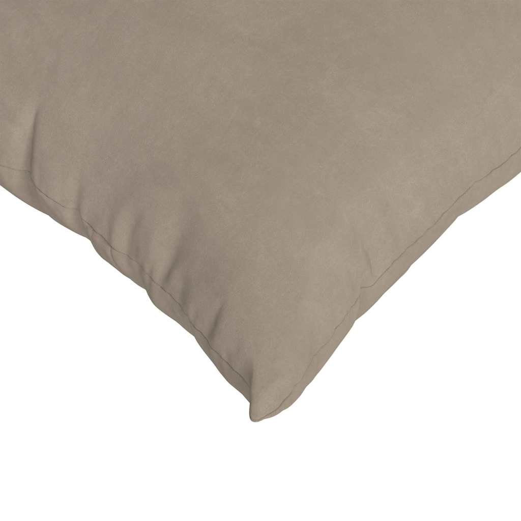 Sofakissen 2 Stück Taupe 45 x 45 cm Stoff