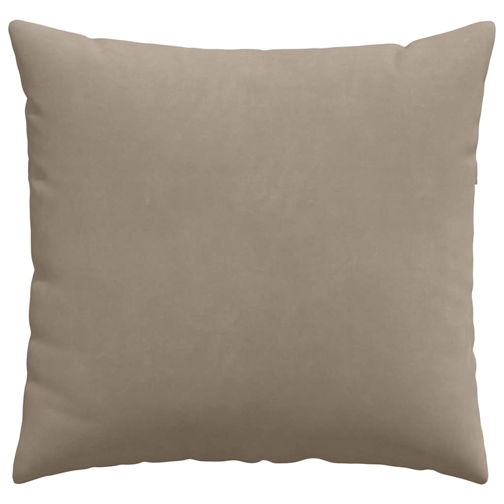 Sofakissen 2 Stück Taupe 45 x 45 cm Stoff