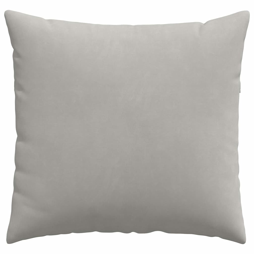 Sofakissen 2 Stück Hellgrau 45 x 45 cm Stoff