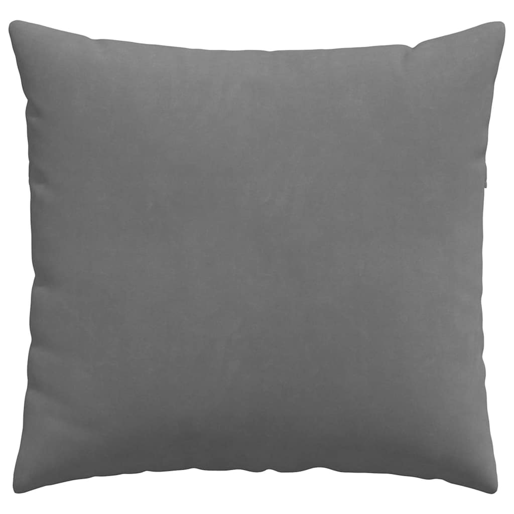 Sofakissen 2 Stück Dunkelgrau 45 x 45 cm Stoff
