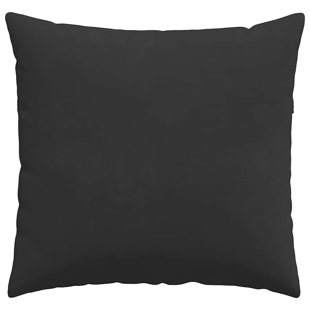 Sofakissen 2 Stück Schwarz 45 x 45 cm Stoff