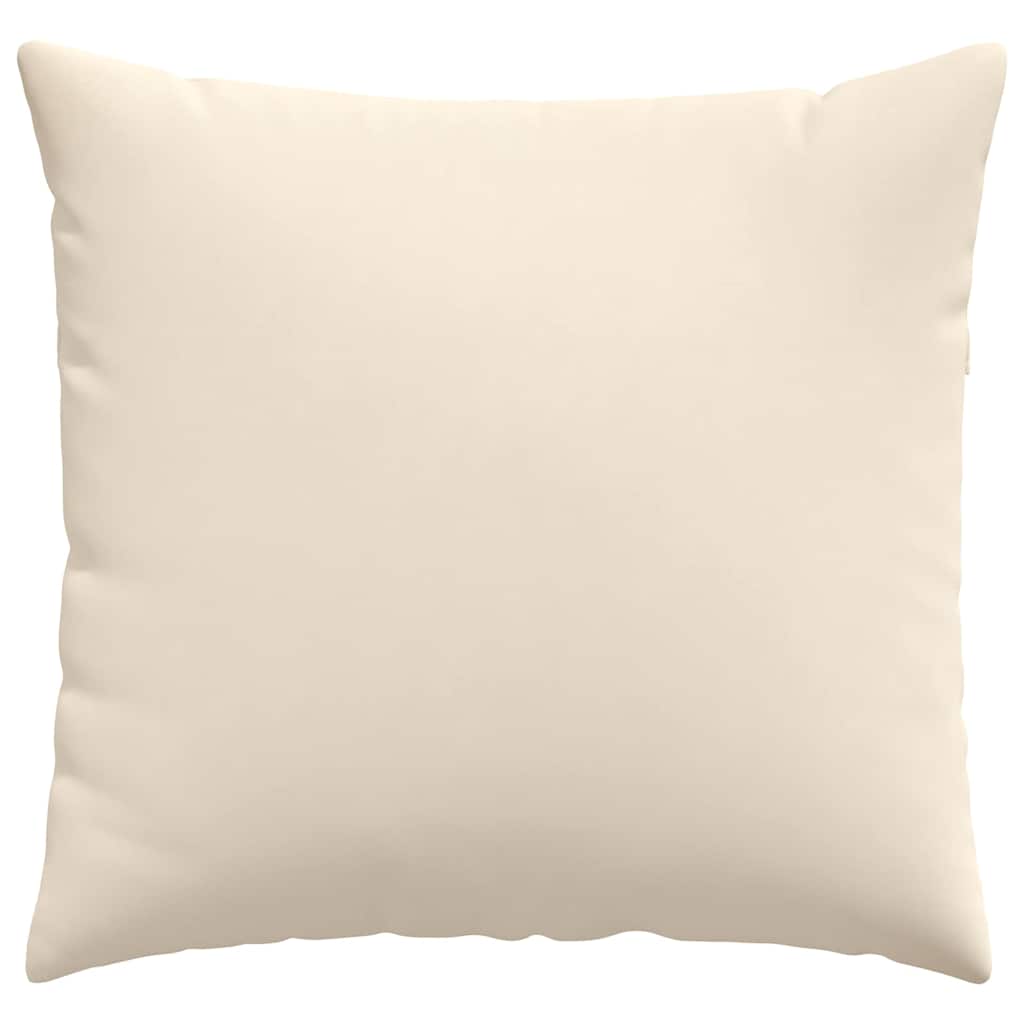 Sofakissen 2 Stück Beige 45 x 45 cm Stoff