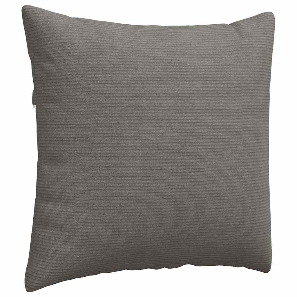 Sofakissen 2 Stück Hellgrau 45 x 45 cm Cordstoff