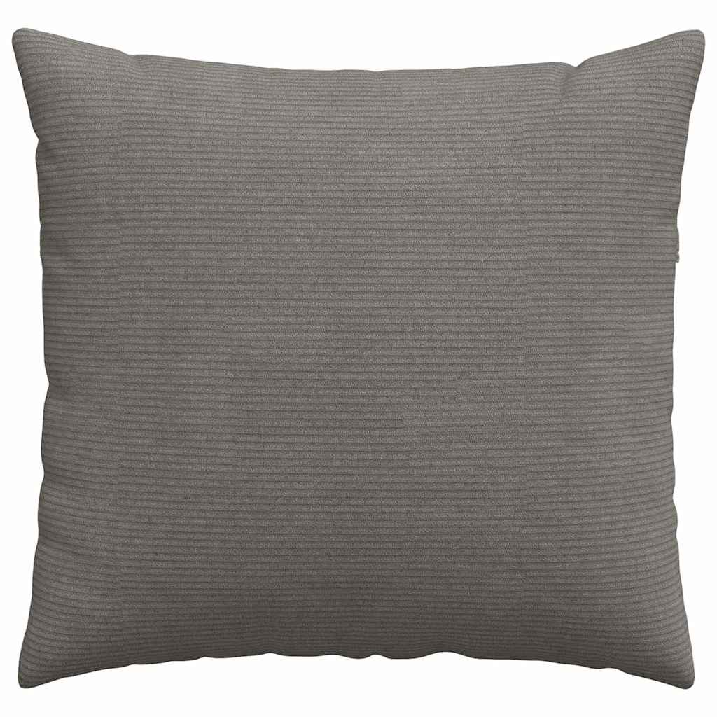 Sofakissen 2 Stück Hellgrau 45 x 45 cm Cordstoff