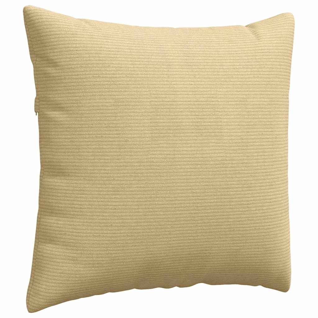 Sofakissen 2 Stück Grau-Grün 45 x 45 cm Cordstoff