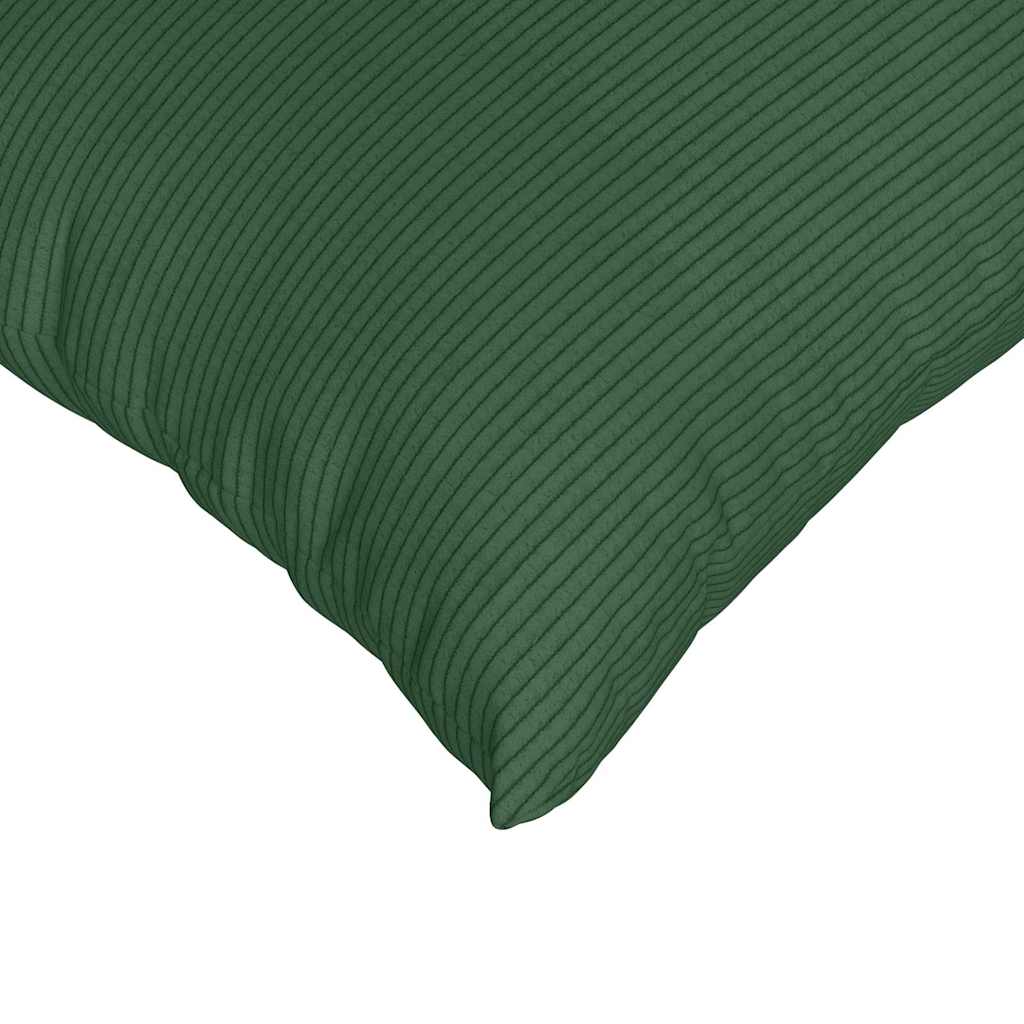 Sofakissen 2 Stück Dunkelgrün 45 x 45 cm Cordstoff