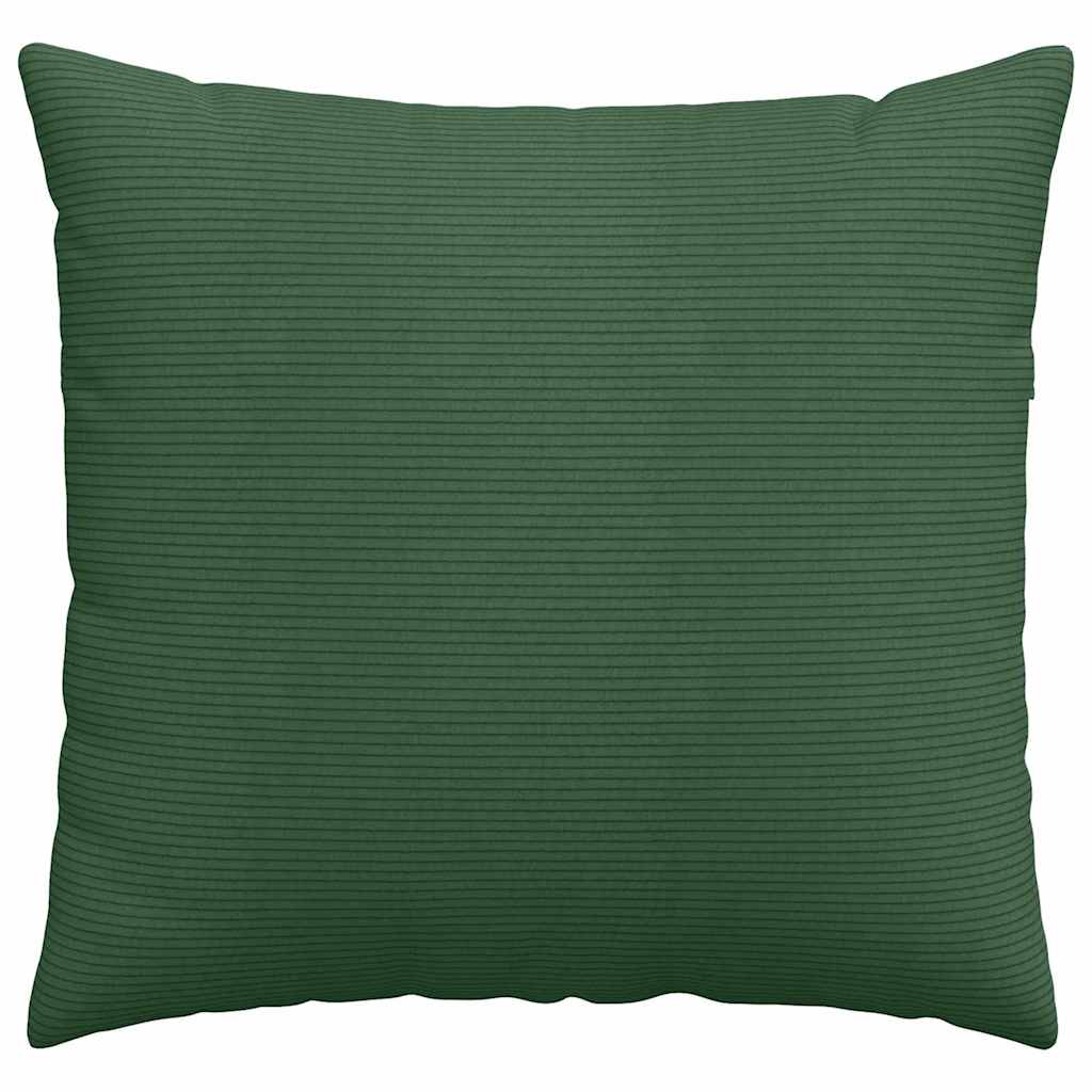Sofakissen 2 Stück Dunkelgrün 45 x 45 cm Cordstoff