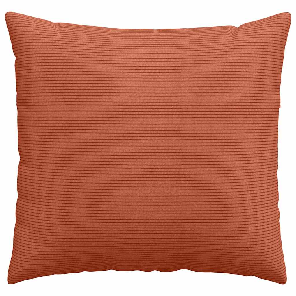 Sofakissen 2 Stück Rot-Orange 45 x 45 cm Cordstoff