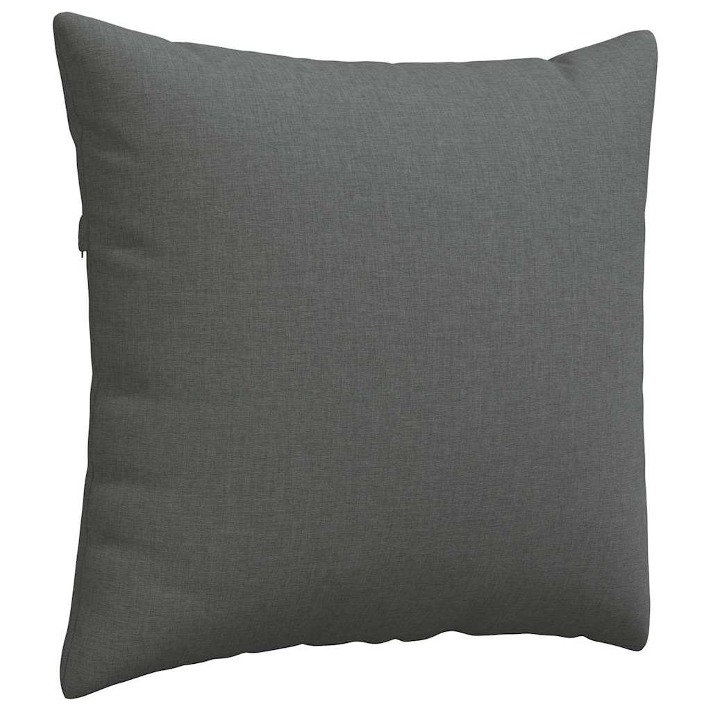 Sofakissen 2 pcs Dunkelgrau 50 x 50 cm Stoff